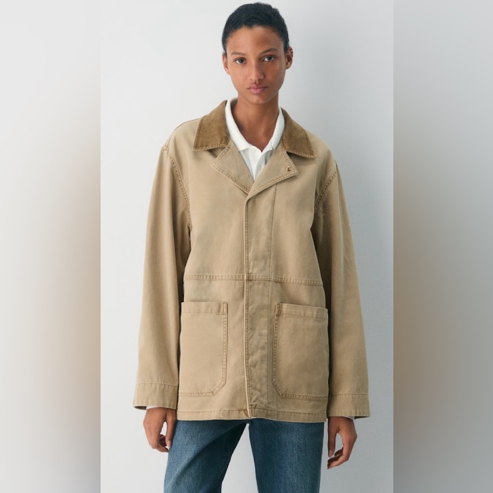 Aritzia, TNA, Edison Chore Jacket, Tan Khaki, XS